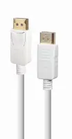 CABLE DISPLAY PORT 1.8M/WHITE CC-DP2-6-W GEMBIRD
