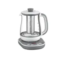 TEFAL BJ551B10 | Tea Kettle | 1400 W | 1.5 L | Glass | 360° rotational base | White/Grey