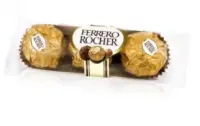 FERRERO ROCHER Krõbe maiustus pähkli-piimašokolaadiga, kreemitäidise ja pähklisüdamega 30g (kogus 16 tükki)