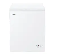 Candy | Freezer | CCHH 145E | Energy efficiency class E | Chest | Free standing | Height 84.5 cm | Total net capacity 137 L | White