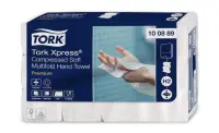 Lehtpaberrätikud Tork Xpress Soft , H2 100889, 2 kihti, 225 salvrätikut, 22,2x24 cm, valge (kogus 12 tükki)