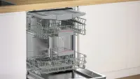Bosch Dishwasher | SMV4EMX71S | Built-in | Width 60 cm | Number of place settings 14 | Number of programs 6 | Energy efficiency class B | Display | AquaStop function | White – pilt 10
