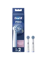 Oral-B | Replaceable toothbrush heads | EB60X-2 Sensitive Clean Pro | Heads | For adults | Number of brush heads included 2 | White