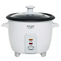 Adler Rice Cooker | AD 6418 | 300 W | 0.6 L | Number of programs 2 | White