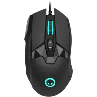 LORGAR Stricter 579, gaming mouse, 9 programmable buttons, Pixart PMW3336 sensor, DPI up to 12 000, 50 million clicks buttons lifespan, 2 switches, built-in display, 1.8m USB soft silicone cable, Matt UV coating with glossy parts and RGB lights with 4 LED flowing modes, size: 131*72*41mm, 0.127kg, black