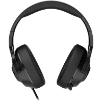 LORGAR Noah 101, Gaming headset with microphone, 3.5mm jack connection, cable length 2m, foldable design, PU leather ear pads, size: 185*195*80mm, 0.245kg, black – pilt 3