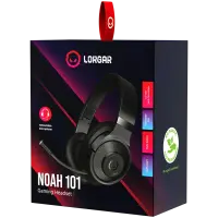 LORGAR Noah 101, Gaming headset with microphone, 3.5mm jack connection, cable length 2m, foldable design, PU leather ear pads, size: 185*195*80mm, 0.245kg, black – pilt 6