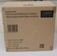SALE OUT. Caso WaffleUp | Waffle Maker | 800 W | Number of pastry 1 | Waffle | Silver | USED, DIRTY, SCRATCHED, MISSING  SPATULA