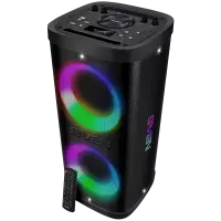 Portable speaker SVEN PS-930, black, power output 2x75W (RMS), TWS, Bluetooth, FM, USB, microSD, LED-display, lithium battery