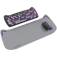 CANYON HSET-W6 EN Keyboard+Mouse Kitty Edition AAA+АА Wireless Violet – pilt 2