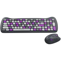 CANYON HSET-W6 EN Keyboard+Mouse Kitty Edition AAA+АА Wireless Violet – pilt 6