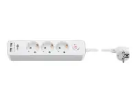 Goobay | 41264 3-Way Power Strip with Switch and USB | Sockets quantity 3
