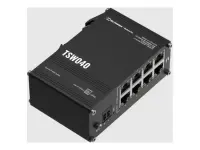 Teltonika Industrial Switch | TSW040 | Unmanaged | DIN rail mountable | 10/100 Mbps (RJ-45) ports quantity 8 | PoE+ ports quantity 8 | Power supply type 2-pin industrial DC power socket
