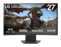 LG | 27GS60QC-B | 27 " | VA | QHD | 16:9 | 180 Hz | 1 ms | 2560 x 1440 pixels | 300 cd/m² | HDMI ports quantity 2