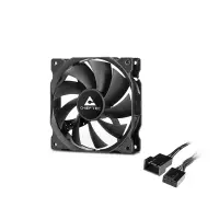 Chieftec ZF-1225PWM arvuti jahutussüsteem Arvuti korpus Ventilaator 12 cm Must 1 tk