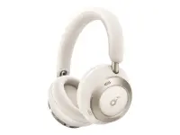 Anker Soundcore | Foldable Headphones | Space One Pro | Bluetooth | Over-ear | Microphone | Cream White | Wireless