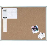Korktahvel Bi-OFFICE Ayda, 120x90 cm, alumiiniumraamiga