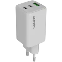 CANYON charger CU65ACC GaN 65W 2xPD 1xQC EU White