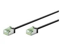 Goobay 74350 Ultra-Flexible CAT 8.1 Patch Cable, Slim, U/FTP, 0.15 m, Black | Goobay
