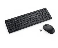 Dell | Silent Keyboard and Mouse | KM555 | Keyboard and Mouse Set | Wireless | Wireless connection | US International (QWERTY) | Black