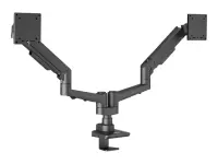 EDBAK Desk Mount | DMV02 Dual Swing Arm | Height adjustment, Tilt | 19-35 " | Maximum weight (capacity) 20 kg | Black – pilt 2