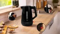 Bosch Kettle | TWK1M123 | Electric | 2400 W | 1.7 L | Plastic | 360° rotational base | Black – pilt 3
