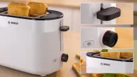 Bosch Compact Toaster | TAT2M121 MyMoment | Power 950 W | Number of slots 2 | Housing material Plastic | White – pilt 5