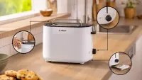 Bosch Compact Toaster | TAT2M121 MyMoment | Power 950 W | Number of slots 2 | Housing material Plastic | White – pilt 6