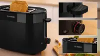 Bosch Compact Toaster | TAT2M123 MyMoment | Power 950 W | Number of slots 2 | Housing material Plastic | Black – pilt 7