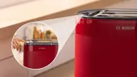 Bosch Compact Toaster | TAT2M124 MyMoment | Power 950 W | Number of slots 2 | Housing material Plastic | Red – pilt 5