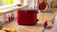 Bosch Compact Toaster | TAT2M124 MyMoment | Power 950 W | Number of slots 2 | Housing material Plastic | Red – pilt 6