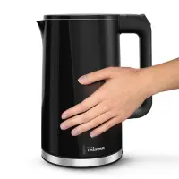 Tristar Double Walled Kettle | WK-3407 | Electric | 2200 W | 1.7 L | Plastic | 360° rotational base | Black – pilt 4