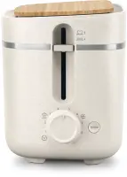 Philips | Toaster | HD2640/10 Eco Conscious Edition | Power 830 W | Number of slots 2 | Housing material 100% Bio-based plastic | Silk White Matt – pilt 22