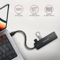 AXAGON Travel four-port USB-C 5Gbps hub | HUE-C1C – pilt 5