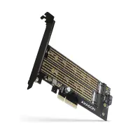 AXAGON PCI-Express x4 adapter to connect up to two M.2 disks to a computer | PCEM2-D