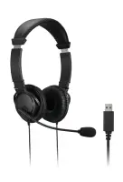 Klassikaline USB-A peakomplekt mikrofoni ja helitugevuse regulaatoriga