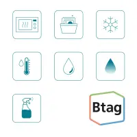 Brother BTAG-233 markeerimisteip Sinine valgel taustal