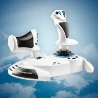Thrustmaster T.Flight Hotas One Microsoft Flight Simulator Edition Must, Valge USB Juhtkang + mootori juhthoob Analoog/digitaal PC, Xbox One, Xbox One S, Xbox One X – pilt 3
