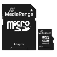 MEMORY MICRO SDHC 32GB C10/W/ADAPTER MR959 MEDIARANGE – pilt 3