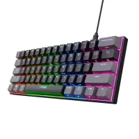 Trust GXT 867 Acira klaviatuur Mängimine USB QWERTY Ameerika inglise keel Must
