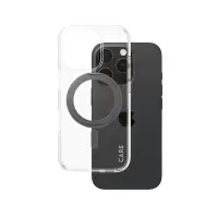 PanzerGlass CARE™ by ® Case Transparent w. Black Kickstand & MagSafe iPhone 16 Pro mobiiltelefoni ümbris Kate Must