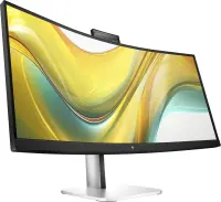 HP Series 5 Pro 34 inch WQHD USB-C Conferencing Monitor - 534pm PC lamekuvar 86,4 cm (34") 3440 x 1440 pikslit Wide Quad HD LCD Must – pilt 2