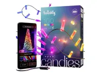 Twinkly Candies 100 Candle-shaped RGB LEDs, Clear Wire, USB-C