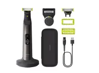 Philips | Hair trimmer, Face and Body | QP6652/61 OneBlade Pro 360 | Cordless | Wet & Dry | Number of length steps 20 | Grey/Black