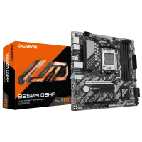 Gigabyte B850M D3HP | Processor family AMD | Processor socket AM5 | DDR5 | Supported hard disk drive interfaces M.2, SATA | Number of SATA connectors 4