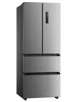 Midea Refrigerator | MERF402FIE02 | Energy efficiency class E | Free standing | Combi | Height 178 cm | No Frost system | Fridge net capacity 244 L | Freezer net capacity 147 L | Display | 41 dB | Stainless steel