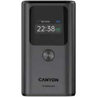 CANYON power bank OnPower 130 TFT 10000 mAh PD30W Dark Grey