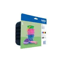 Brother LC-221 tindikassett 4 tk Originaal Standard Yield Must, Tsüaan, Magenta, Kollane