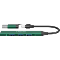 CANYON hub DS-02 4in1 USB-A/C Green