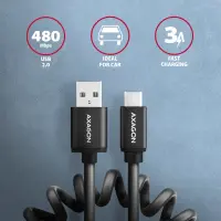 AXAGON | Data and charging USB 2.0 cable, 0.6 m | BUCM-AM10TB | USB-A to USB-C – pilt 13